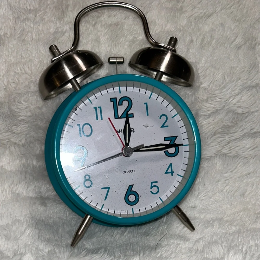Sharp Twin Bell Quartz Analog Alarm Clock, model SPC851